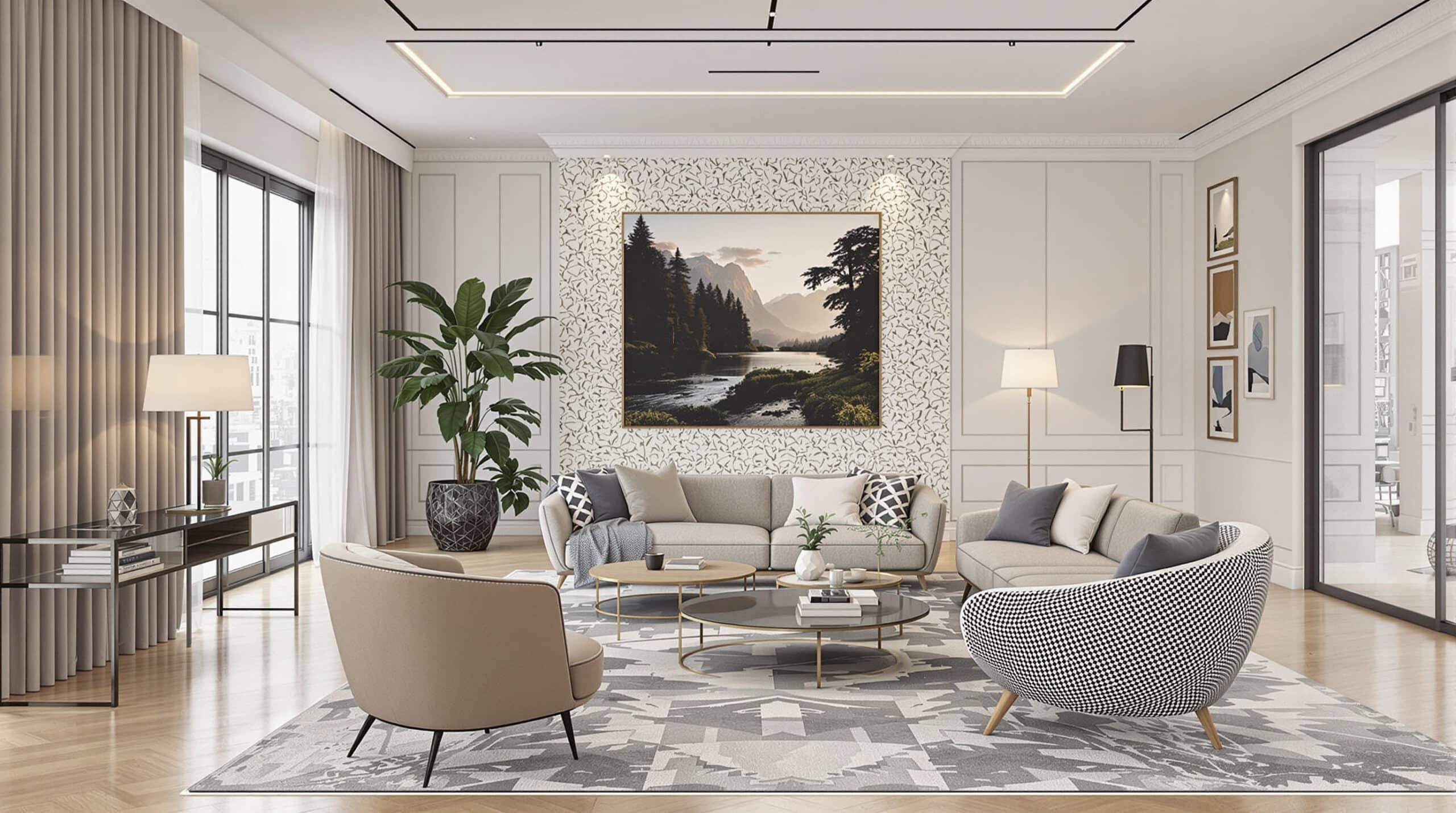 Salon moderne de luxe : idées pour un intérieur grand standing