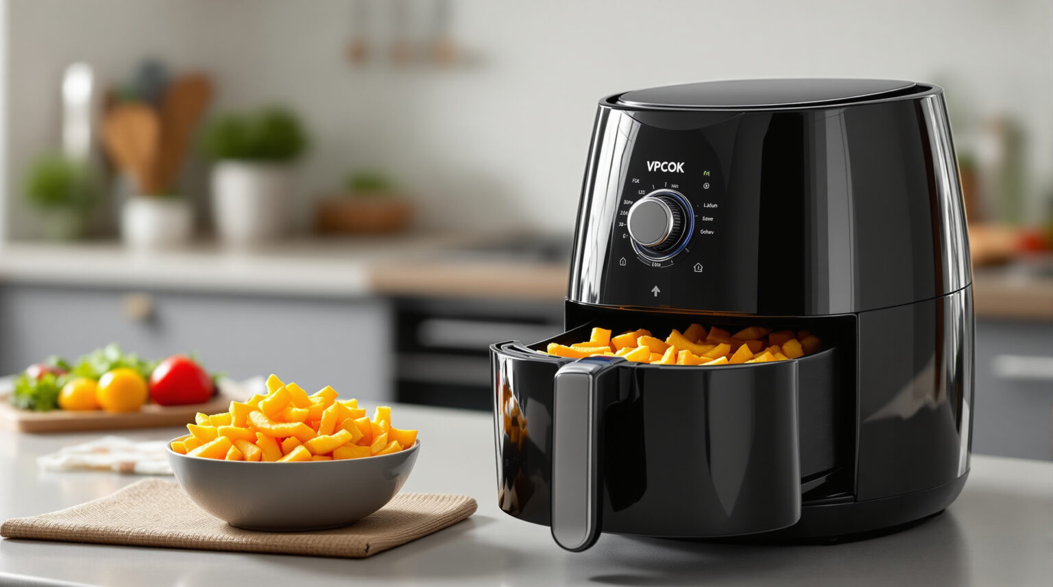 Friteuse VPCOK : Découvrez la meilleure friteuse sans huile pour des frites croustillantes et saines !