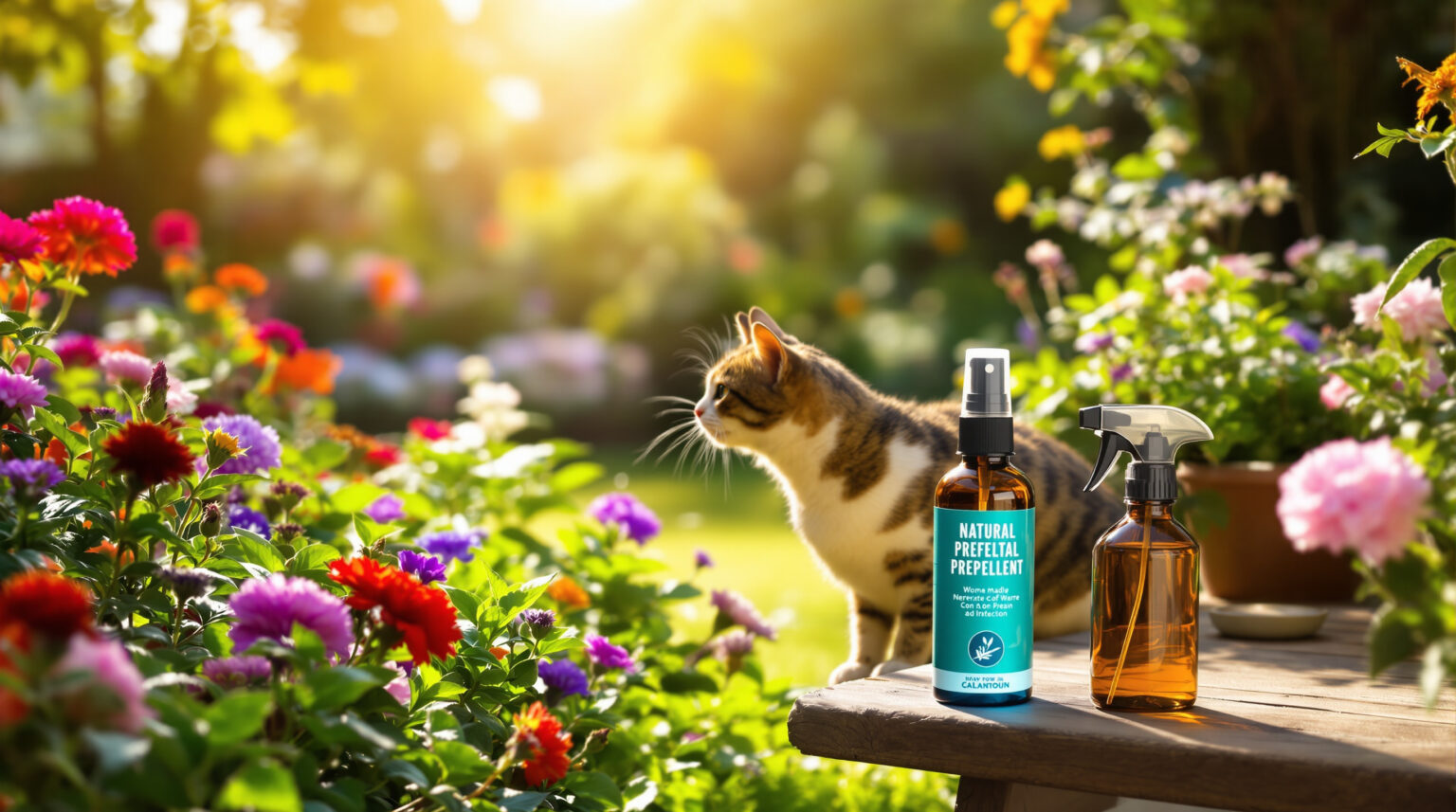 Répulsif chat fait maison : 5 recettes efficaces pour éloigner les félins de votre jardin