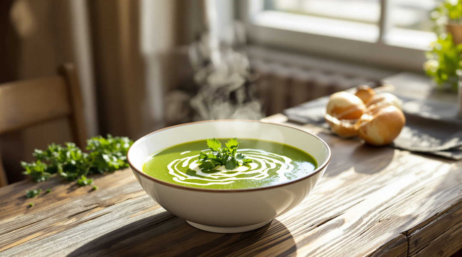 Velouté de mache : Découvrez notre recette crémeuse et légère pour un repas sain